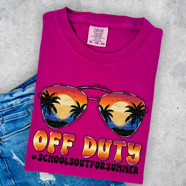 Off Duty #schoolsoutforsummer DTF Transfer