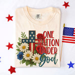 One Nation Under God Red DTF Transfer (SDD)