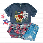 One Nation Under God White DTF Transfer (SDD)