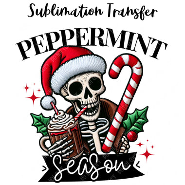 Peppermint Season Sublimation Transfer