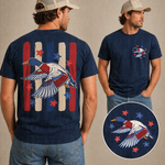 Patriotic Striped Duck DTF Transfer (UAC)