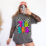 Checkered Bow Coquette Mascot Wholesale Tee
