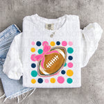 Polka Dot Football DTF Transfer (UAC)