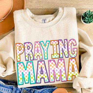 Praying Mama Polka Dot DTF Transfer