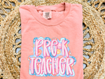 PreK teacher sm*ley DTF Transfer