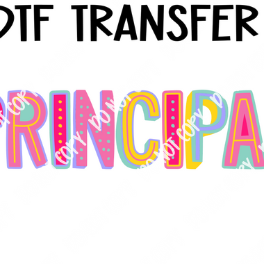 Colorful Principal DTF Transfer