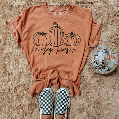 *Starting Ship Date 9/17* Cozy Season Pumpkins Screen Print Transfer