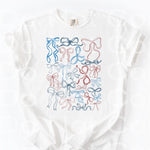 Red White and Blue Ribbons DTF Transfer (E)
