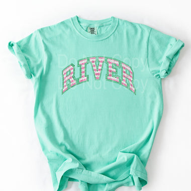 River Faux Applique DTF Transfer