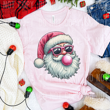 Santa Blowing Bubble DTF Transfer