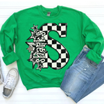 Sharks Big Check Mascot DTF Transfer (CS)