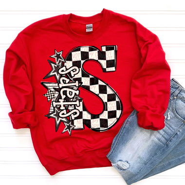 Stars Big Check Mascot DTF Transfer (CS)