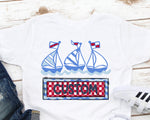 Custom Listing Sailboats DTF Transfer (leave name in the note)