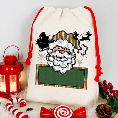 Personalized Boy Light Skin Santa DTF Transfer (Leave the name in the personalized box)