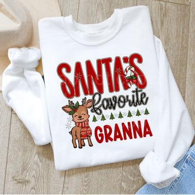 Santa's Favorite Granna DTF Transfer