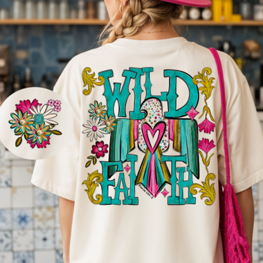 Wild Faith Front and Back DTF Transfer (S & G)