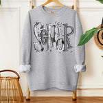 Senior Black Gray White DTF Transfer (SDD)