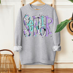 Senior Purple Aqua Black DTF Transfer (SDD)