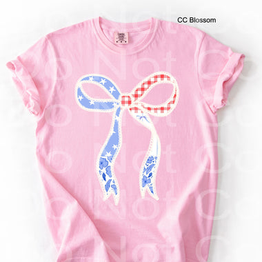 Shabby Bow DTF Transfer (E)