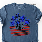 Stars and Stripes DTF Transfer