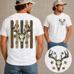 Striped Camo Antlers DTF Transfer (UAC)