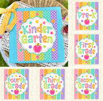 Striped Polka Dot Grade Level DTF Transfer (UAC)