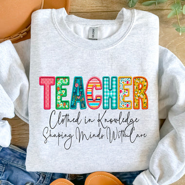 Teacher Clothed in Knowledge DTF Transfer