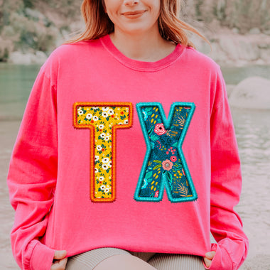 Colorful Embroidery TX DTF Transfer