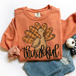 Thankful Turkey DTF Transfer (SDD)