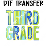 Colorful Third Grade boy DTF Transfer