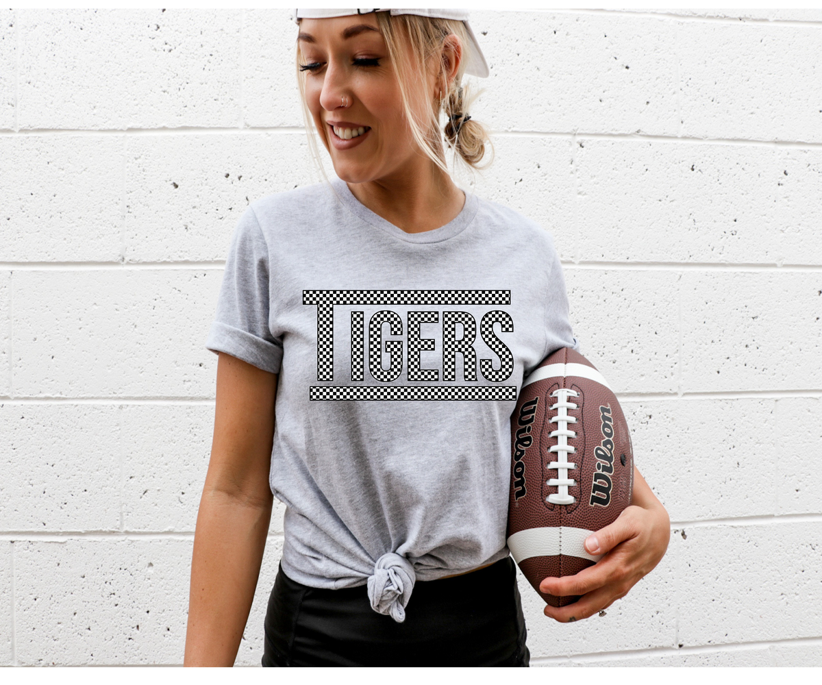 Tigers Checkered DTF Transfer – Wills Creek Designs