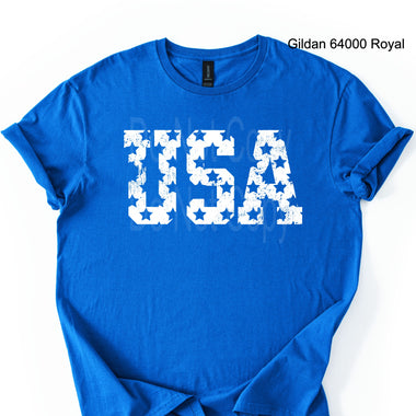 USA Distressed Single Color Screen W26