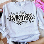 Vikings Check Star Mascot DTF Transfer (E)