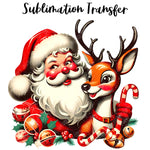 Vintage Santa Sublimation Transfer