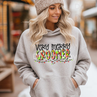Very Merry Groomer DTF Transfer