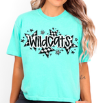 Wildcats Checkered Star Mascot DTF Transfer (E)