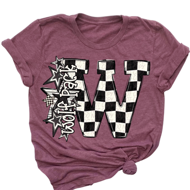 Wolfpack Big Check Mascot DTF Transfer (CS)