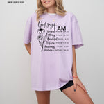 God says I am Screen Print Transfer Q107