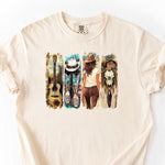 Western Turquoise Collage DTF Transfer