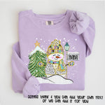 Customizable Snowman DTF Transfer (Leave personalization in the note box)