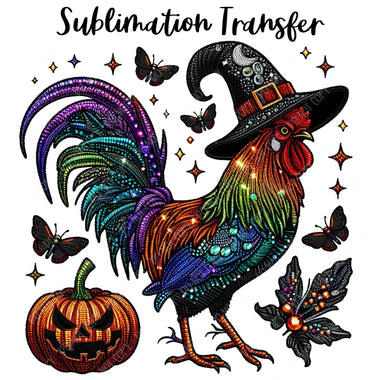 Witchy Rooster Sublimation Transfer