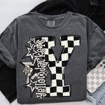 Yellow Jackets Big Check Mascot DTF Transfer (CS)