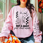 Not a Ghost Just Dead Inside Front and Sleeve DTF Transfer