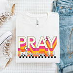 Pray Colorful Stacked DTF Transfer (SBBB)