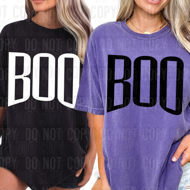Boo WHITE DTF Transfer (SBBB)