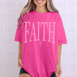 Faith Cross Pink DTF Transfer (SBBB)