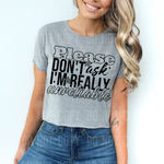 Please Don't Ask I'm Really Unreliable DTF Transfer (SBBB)