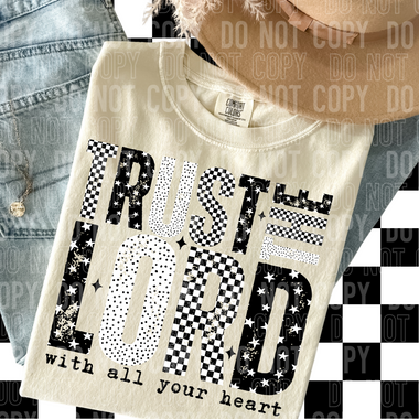 Trust The Lord Checkered DTF Transfer (SBBB)