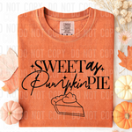 Sweet As Pumpkin Pie BLACK DTF Transfer (SBBB)