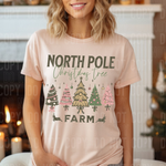 North Pole Christmas Tree Farm DTF Transfer (SBBB)